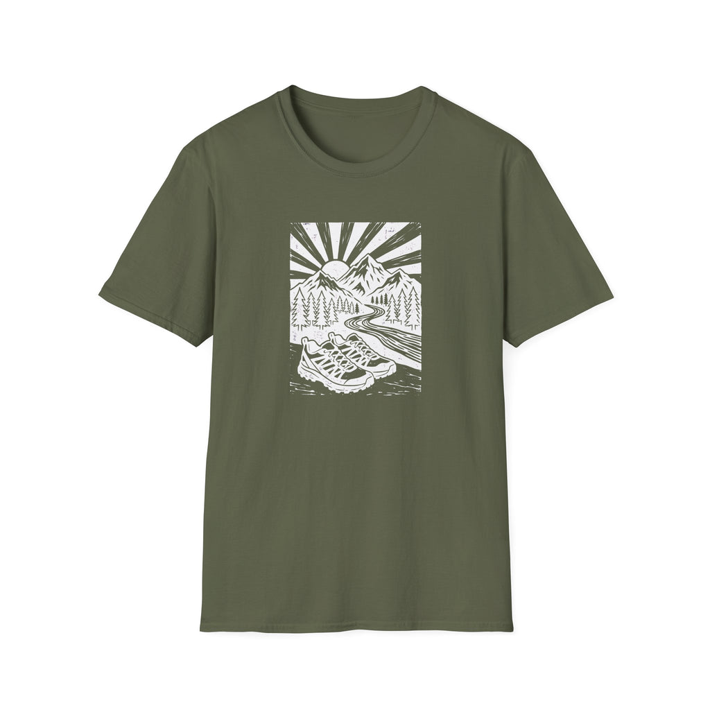 Linocut Peaks T-Shirt