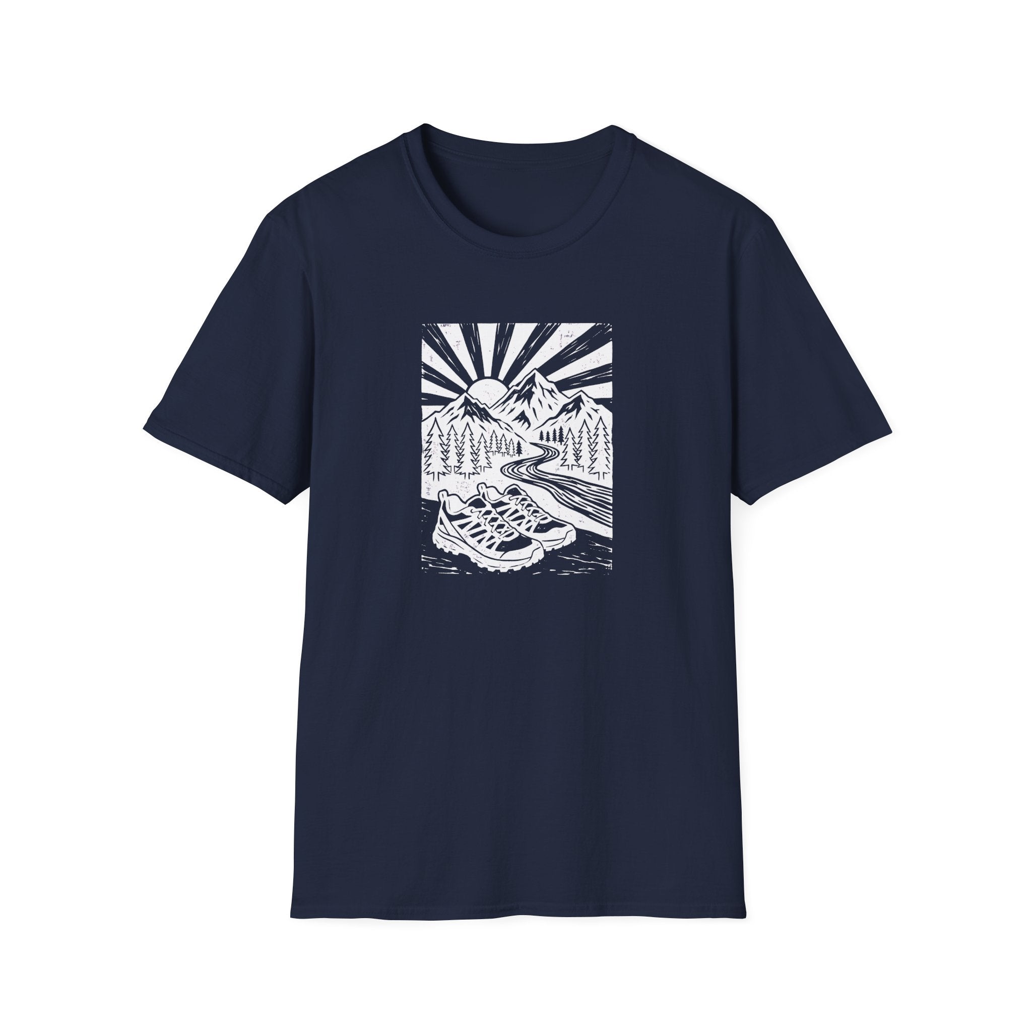 Linocut Peaks T-Shirt