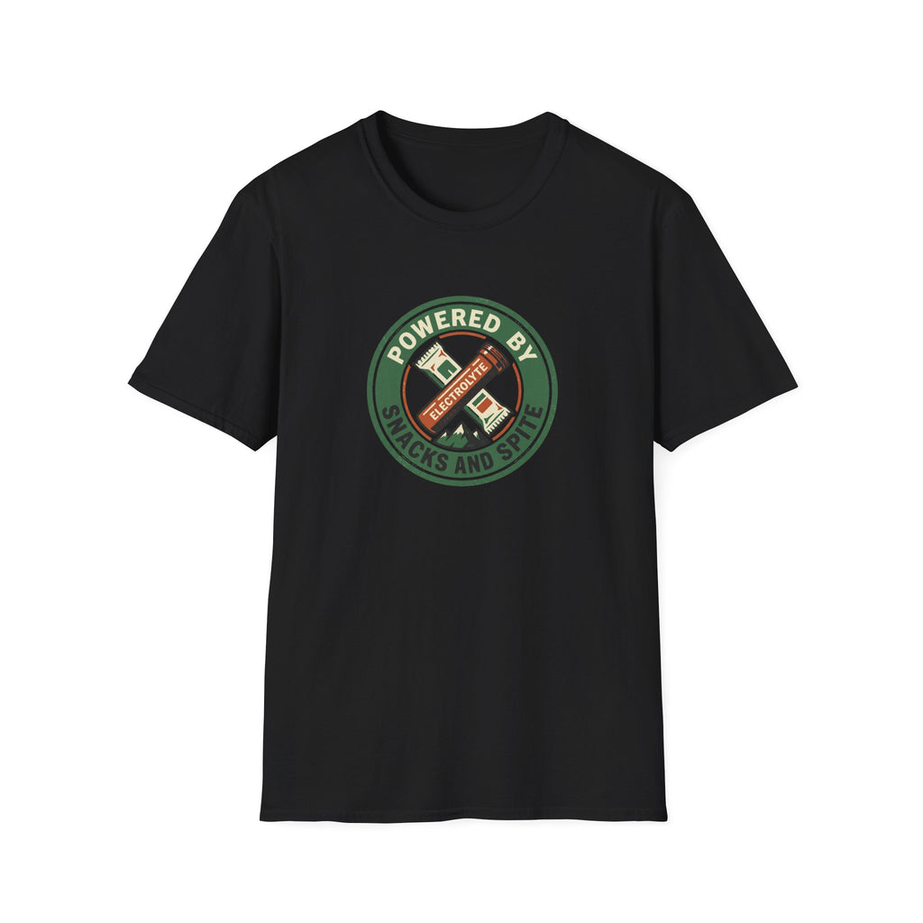 Powered By Snacks And Spite T-Shirt