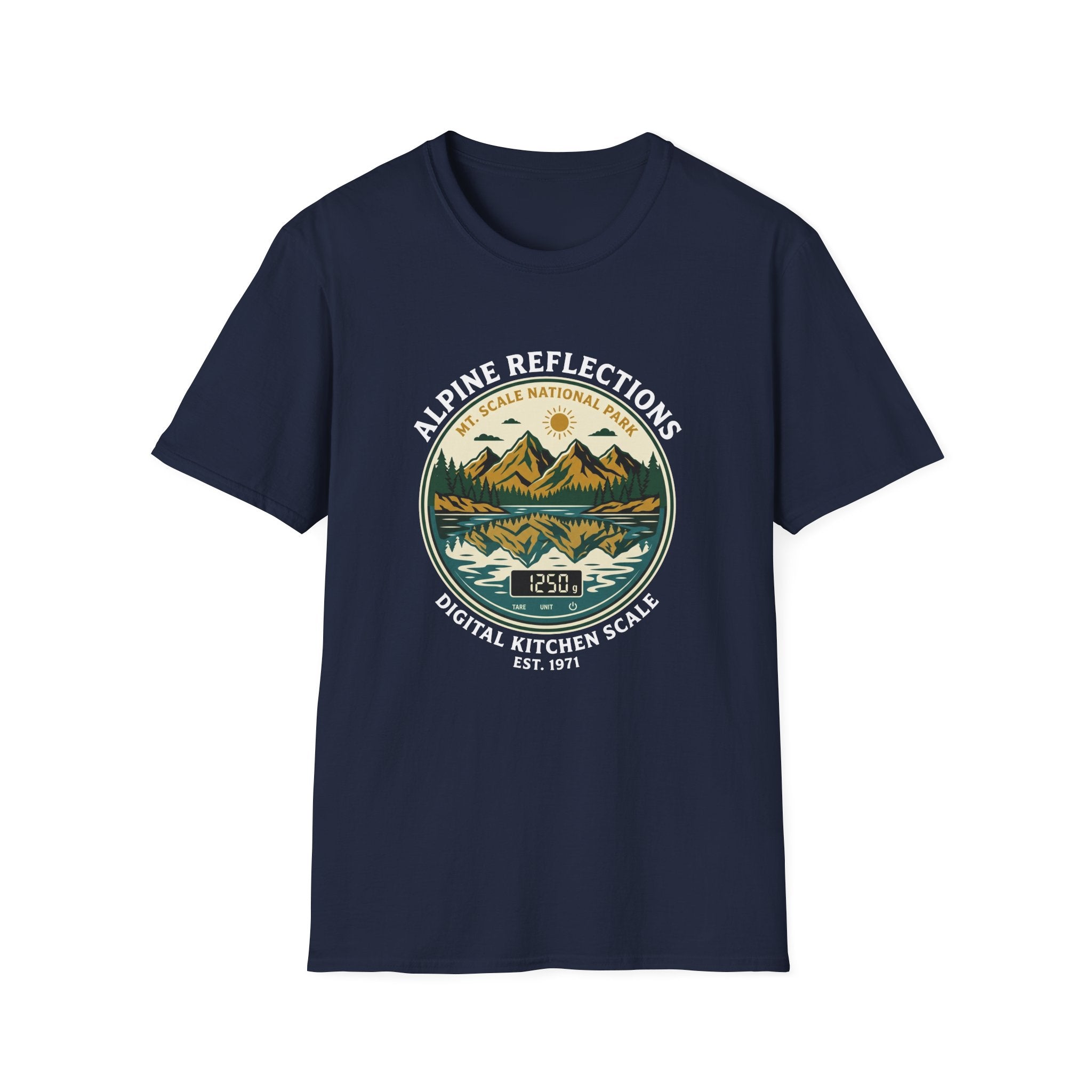 Alpine Reflections-BLACK T-Shirt