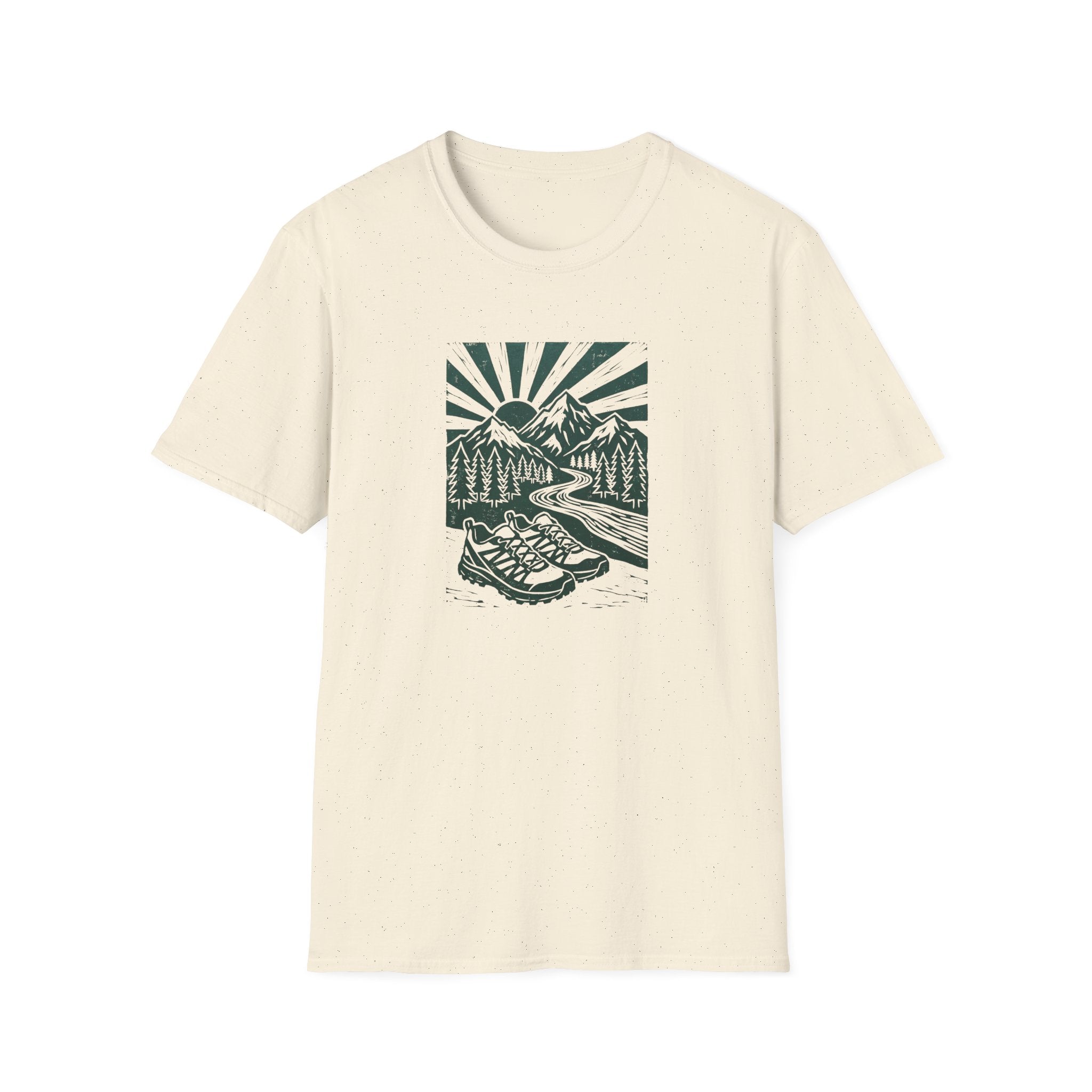 Linocut Peaks T-Shirt