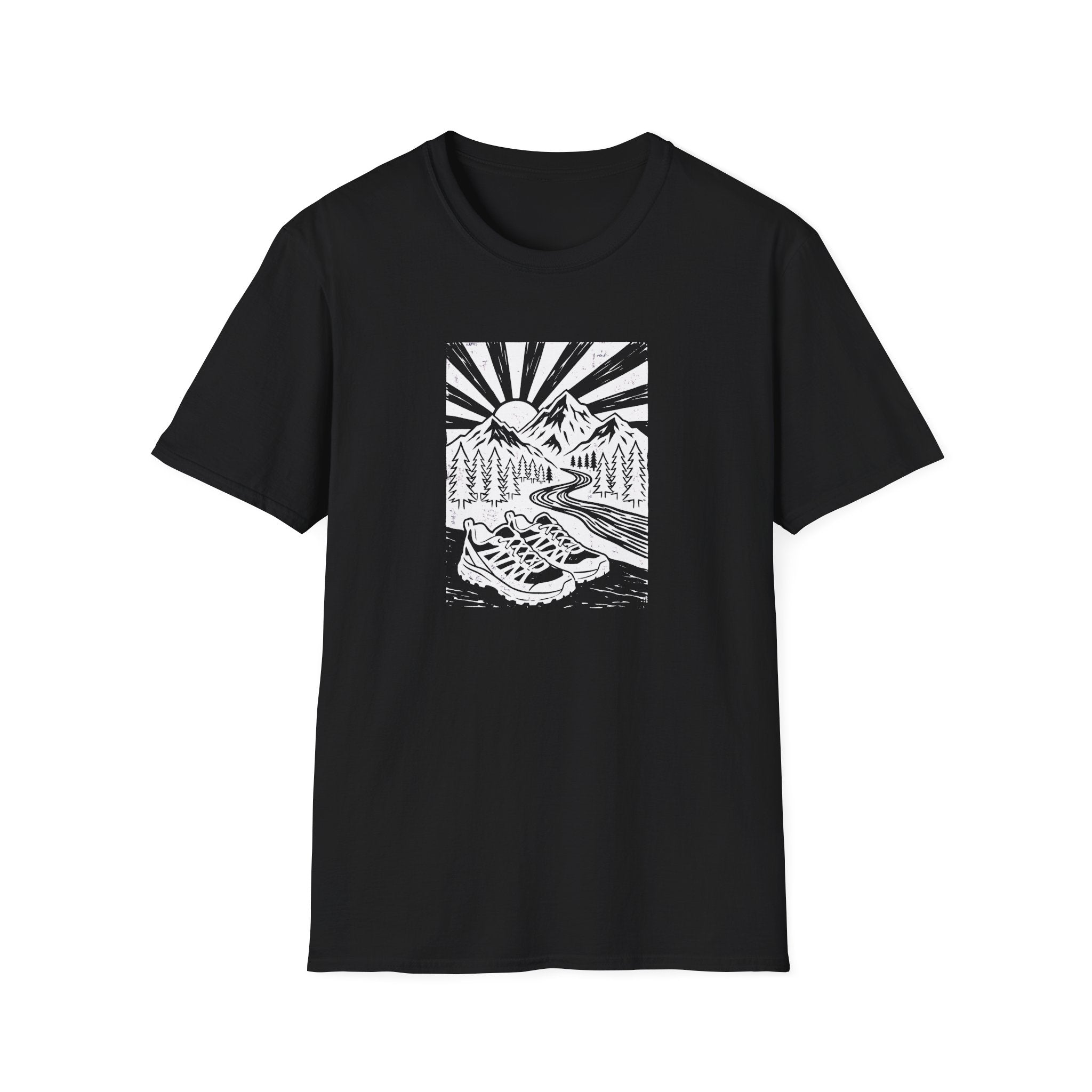 Linocut Peaks T-Shirt