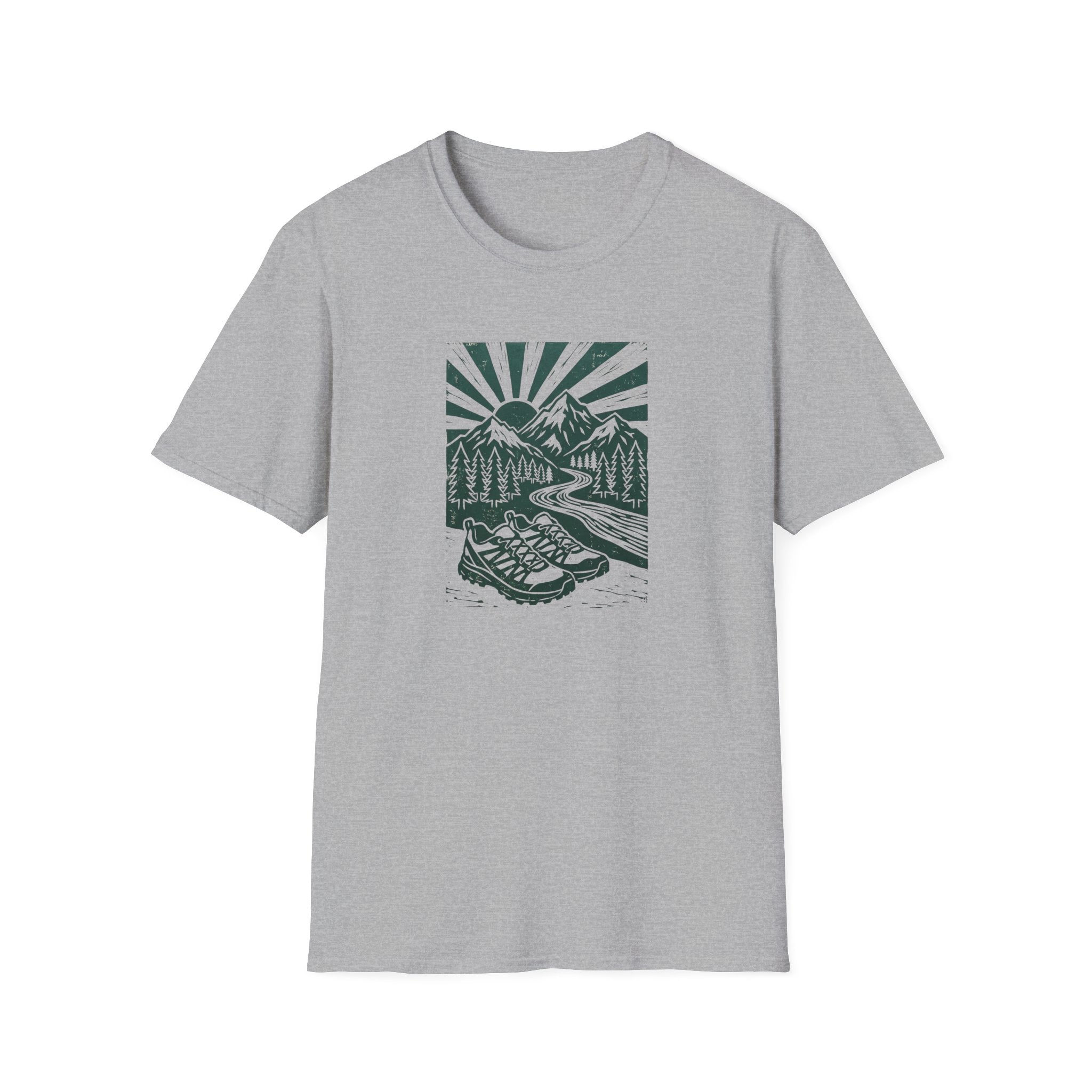 Linocut Peaks T-Shirt