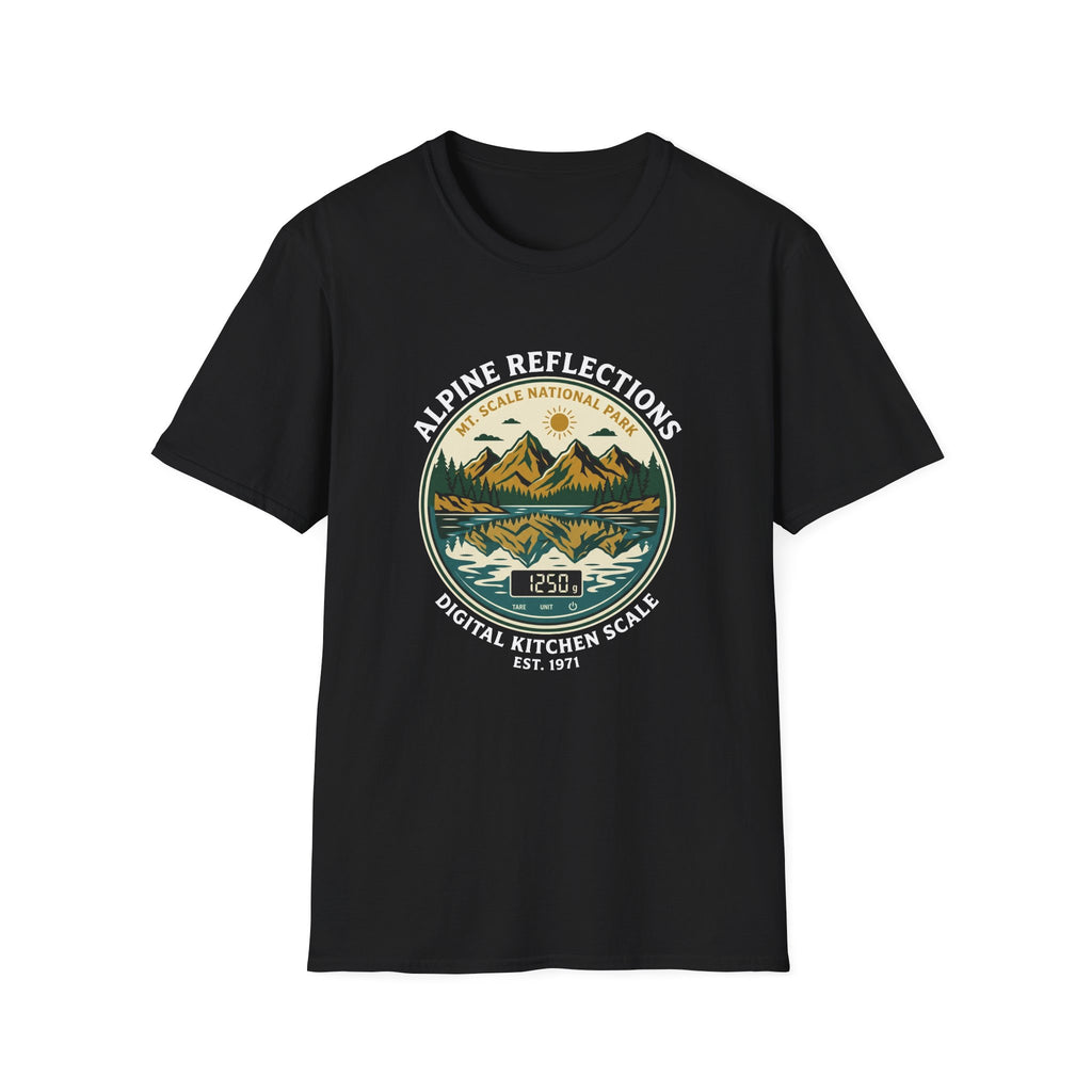 Alpine Reflections-BLACK T-Shirt