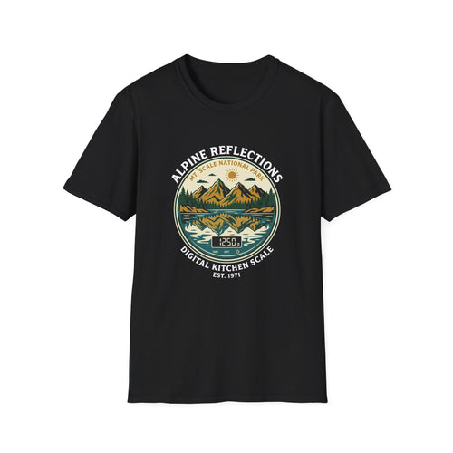 Alpine Reflections-BLACK T-Shirt