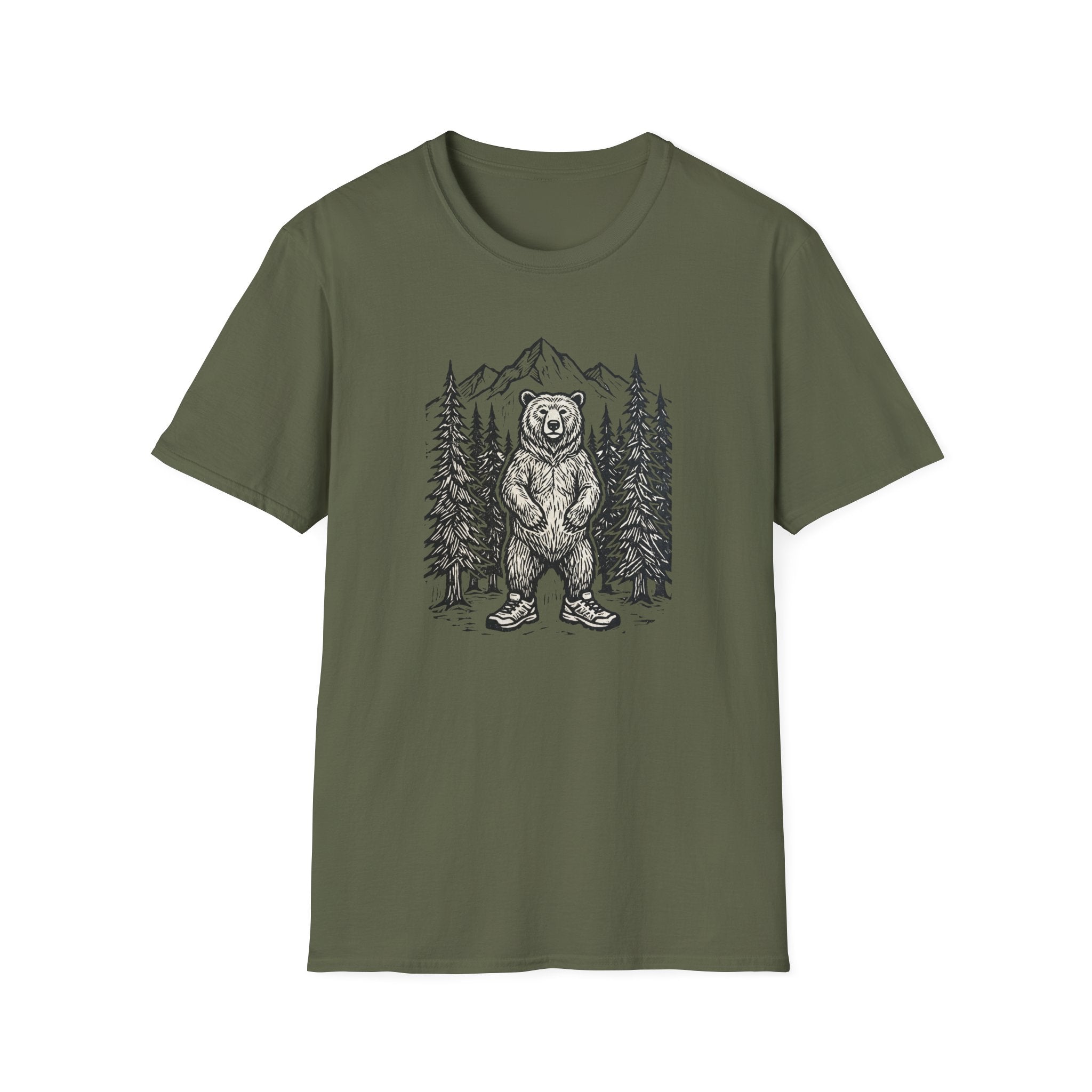 Linocut Bear T-Shirt