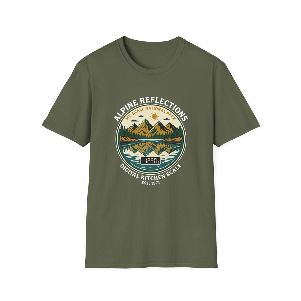 Alpine Reflections-BLACK T-Shirt
