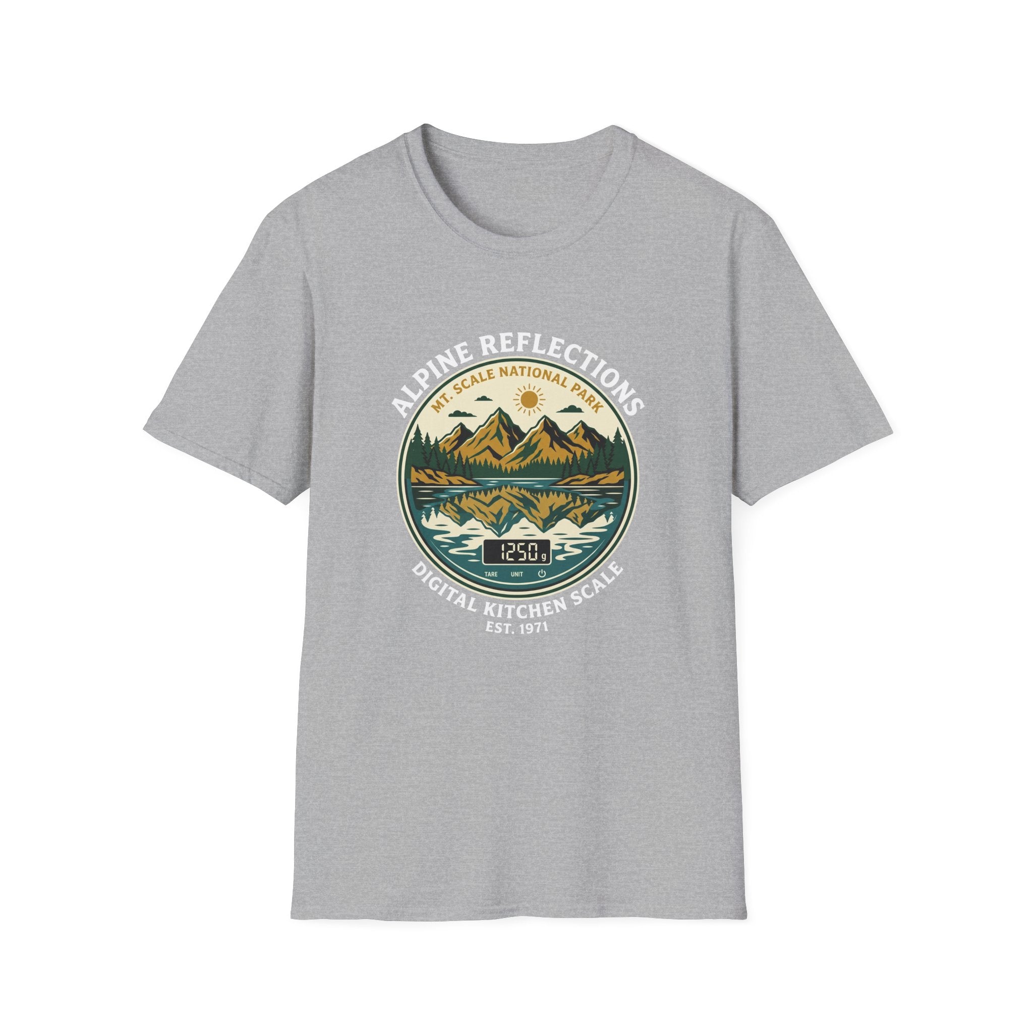 Alpine Reflections-BLACK T-Shirt