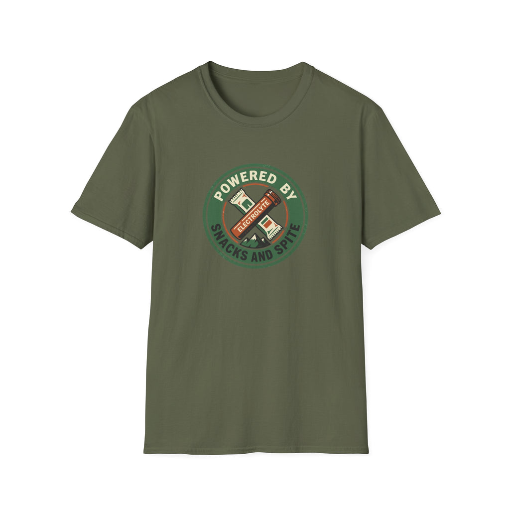 Powered By Snacks And Spite T-Shirt