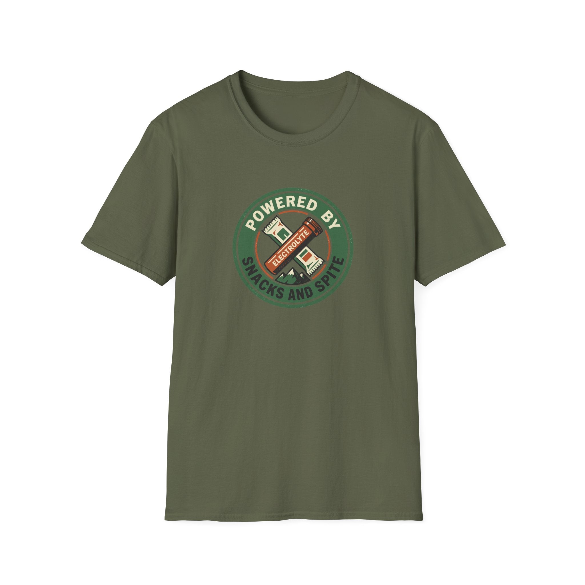 Powered By Snacks And Spite T-Shirt