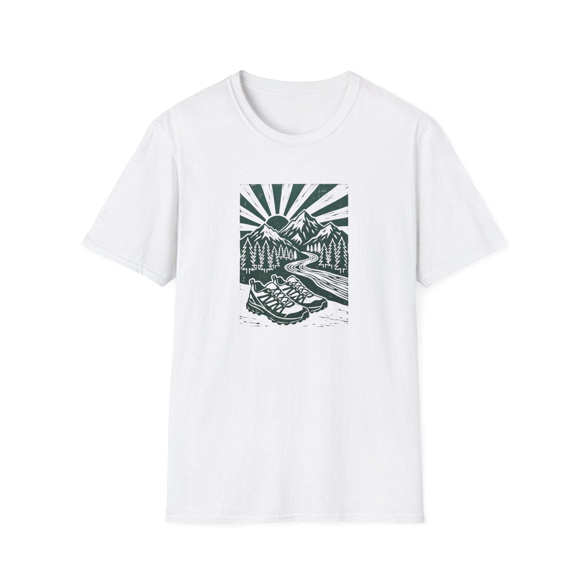 Linocut Peaks T-Shirt